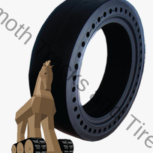 Trojan 10-16.5 Smooth Solid Skid Steer Tire, Trojan 10-16.5 Smooth Solid Skid Steer Tire for Sale