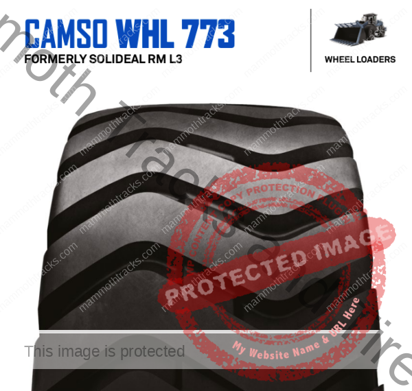 23.5-25 WHL 773 24 PLY Camso (formerly Solideal RM L3) Pneumatic Wheel Loader Tire, 23.5-25 WHL 773 24 PLY Camso (formerly Solideal RM L3) Pneumatic Wheel Loader Tire for Sale