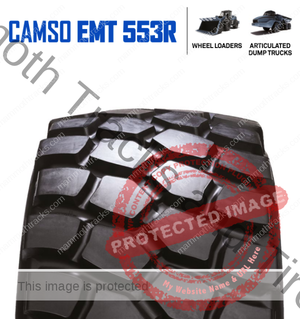 Camso (formerly Solideal) EMT 553R Radial Wheel Loader Tire, Camso (formerly Solideal) EMT 553R Radial Wheel Loader Tire for Sale