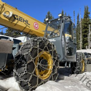 Industrial Tire Chains - Traction Chains / Snow Chains - Quality Chain Corp Industrial / Utility / Loader / Grader / Telehandler / Skid Steer / Backhoe / Forestry Snow Tire Chains for Sale